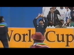 World Cup 1992. A classic! Brilliant Sachin Tendulkar catch to dismiss Windies opener Phil Simmons