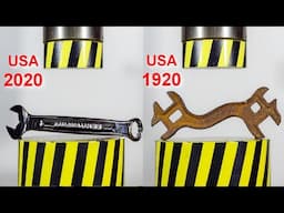 HYDRAULIC PRESS VS WRENCHES, MODERN AND OLD