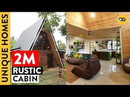 How a Father's Craft Gave Life to This 60sqm Rustic A-Frame Cabin in Cavite | Unique Homes | OG