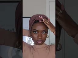 Quick and Simple HeadWrap Turban Tutorial #headscarf #headtie #scarf #headwrap