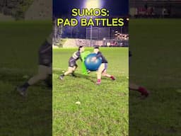 FUN WARM UP GAME - SUMO PAD BATTLES KNOCK THEM OUT OF THE CIRCLE #rugbycoach #warmups #rugby #games