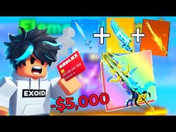 I Spent $5,000 on ELEMENTAL SWORD in Blade Ball... (Roblox)