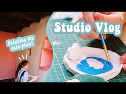 STUDIO VLOG | Resin Earrings, Frog Trinket Dishes and Painting my Cafe Pink!