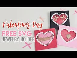 Cricut Free SVG | Jewelry Holder Gift Box for Valentine's Day