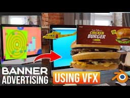 How To Create Banner CGI Ads Using VFX in Blender | Blender VFX Tutorial