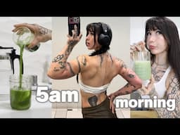 5AM Morning Routine | productive habits, gym & self care