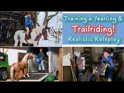 Training a Yearling & Trail Riding in Snow! Schleich Realistic Roleplay Ep. 3 S. 2