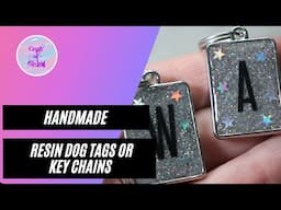 Handmade Resin Dog Tag or Key Ring | Craft of Giving