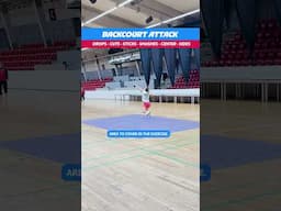 Backcourt attack exercise