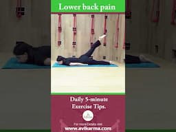 Find relief from lower back pain in just 5 minutes! Part 5 #YogaForPain #5MinYoga