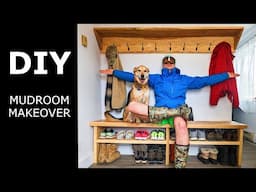 DIY MUDROOM BENCH AND COAT RACK BUILD