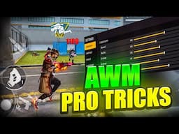 AWM TIPS AND TRICKS FREE FIRE 🔥 FREE FIRE AWM PRO SETTING🎯ARROW GAMING SNIPER TRICK PART 2