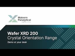 Wafer XRD 200 Demo at your desk