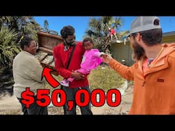 We Gave a Homeless Family $50,000 - The Tears Were Unforgettable!!!