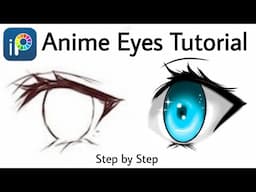 How to Draw Animes for beginners | Anime Eyes tutorial for Beginners | Ibispaint anime tutorial