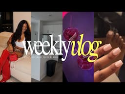 weekly vlog: a realistic week in my life, apartment hunting, nail appt, mall run, filming + more