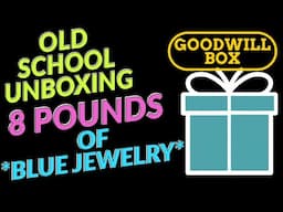 OLD SCHOOL GOODWILL 8lb MYSTERY JEWELRY UNBOXING | LET'S CHAT | BOX #1 of 3 | Thredup Etsy Resale