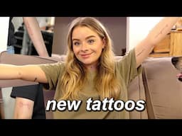 I got 4 new tattoos! | sophdoesvlogs