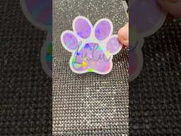 Cutting holographic stickers with Cricut #cricut #printthencut