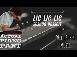 Piano Playalong LIE LIE LIE by Joshua Bassett, with sheet music, chords and lyrics