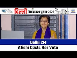 🗳️ Delhi CM Atishi Casts Her Vote | #DelhiElections2025