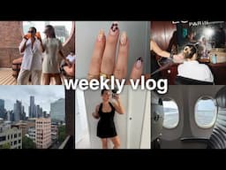 weekly vlog 💌 aus open event, nails, unboxing, skin appointment