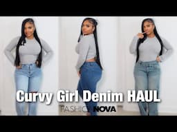 BEST DENIM JEANS HAUL 👖 💕( THICK/ CURVY GIRL FRIENDLY )  ft. Fashion Nova