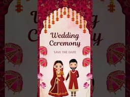 Digital Wedding Invitation Video || e-invite