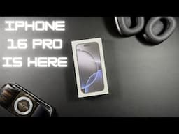 iPhone 16 Pro Black Titanium Unboxing - 15 Pro Size Comparison IPHONE RELEASE DAY