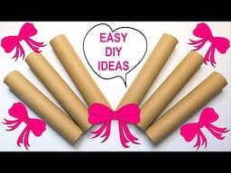 Wow! These DIY Ideas are Awesome 🤩 Easy Paper Rolls Recycling Crafts ♻️ Handmade Home Decor