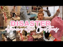 DISASTER CLEAN WITH ME | AFTER CHRISTMAS CLEAN WITH ME | EXTREME CLEANING | Lauren Yarbrough