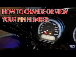 HOW TO Change or View your Harley Davidson PIN CODE #motorcycles