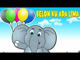 BELON KU ADA LIMA | Lagu Kanak-Kanak Melayu Malaysia | I HAVE 5 BALLOONS Bahasa Nursery Rhyme