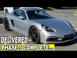 DELIVERED! NEW Porsche 718 GTS 4.0 Cayman reaches Phase 5 | My Porsche Tracking App