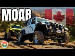 Canadian Jeepers SHOCKED by Moab's DANGEROUS Trails! Hells Revenge Gladiator Ecodiesel, Wrangler 392