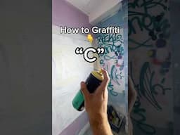 How to simple graffiti letter “C” 👈 #graffiti