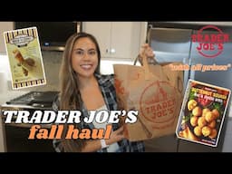 TRADER JOES FALL HAUL 2024 | trader joes new fall items, must haves, weekly staples (with prices!)