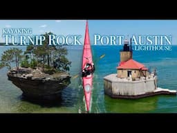 Solo Kayaking 6 MILES to Turnip Rock in Lake Huron | Michigan