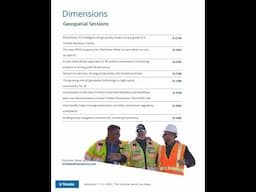 Trimble Dimensions | RSVP for Geospatial Sessions