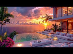 Bossa Nova Jazz and Enhanced Relaxation at Sunset - Luxury Beachfront Resort with Smooth Jazz