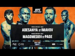 UFC SAUDI ARABIA LIVE ADESANYA VS IMAVOV LIVESTREAM & FULL FIGHT NIGHT COMPANION