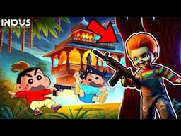 Camper Chucky Killed Shinchan And Kazama In Indus Battle Royale 😱 | Shinchan Playing Indus Game 😂