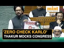 In Parliament, Anurag Thakur Trolls Rahul Gandhi Over 'Zero Tax' By BJP, 'Zero Seats' For Congress