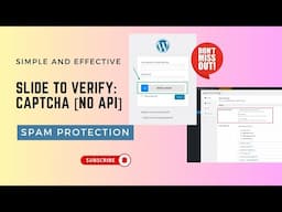 How to Add ‘Slide to Verify’ Security Captcha on Login and Registration form | Spam Protection