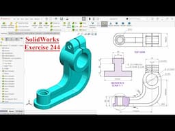 SolidWorks Tutorial for beginners Exercise 244