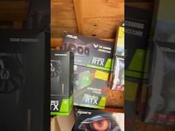 Cleaning out my #gpu boxes out of my shed. How many y’all think I own? 🤔 #explorepage  #nvidia