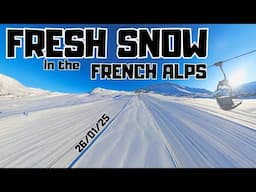 Fresh Snow in the French Alps! #alpedhuez #snowreport