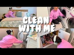 CLEAN WITH ME - Master Bedroom & Bathroom