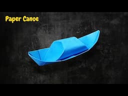 How to make a paper canoe | Origami boat | Origami canoe