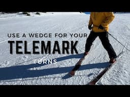 Beginner Telemark Skiing Technique |  Use a Wedge to Initiate Your Telemark Turns